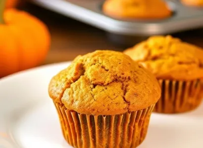 Muffins au potiron et son protéine