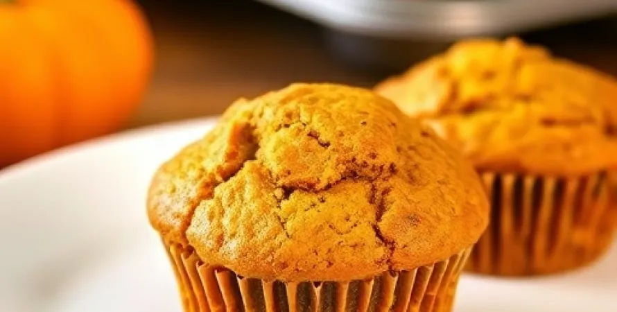 Muffins au potiron et son protéine