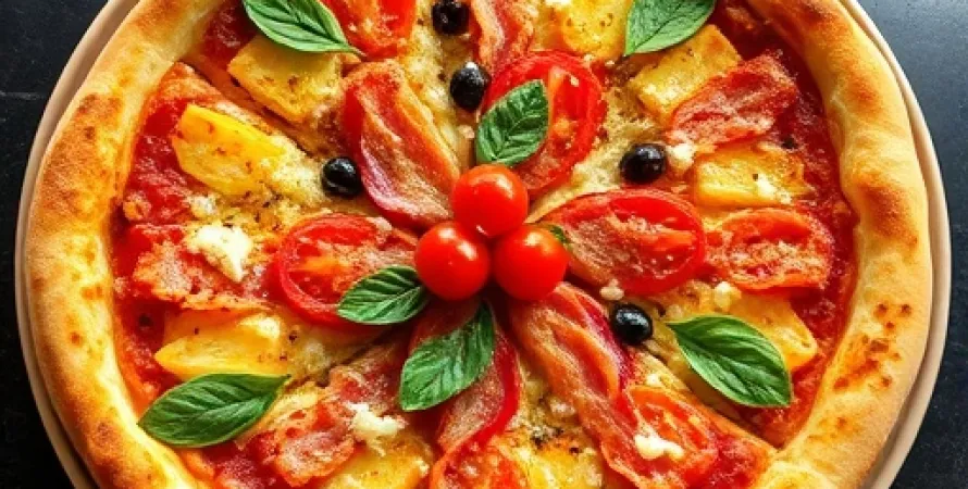 Pizza hawaïenne au blé complet