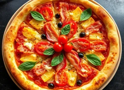Pizza hawaïenne au blé complet
