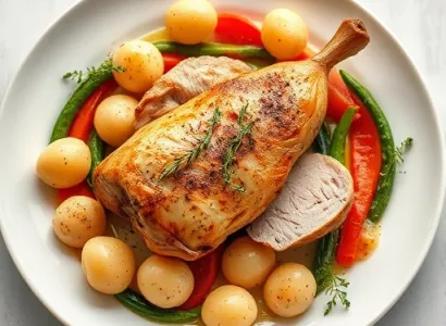 Poulet et gnocchis