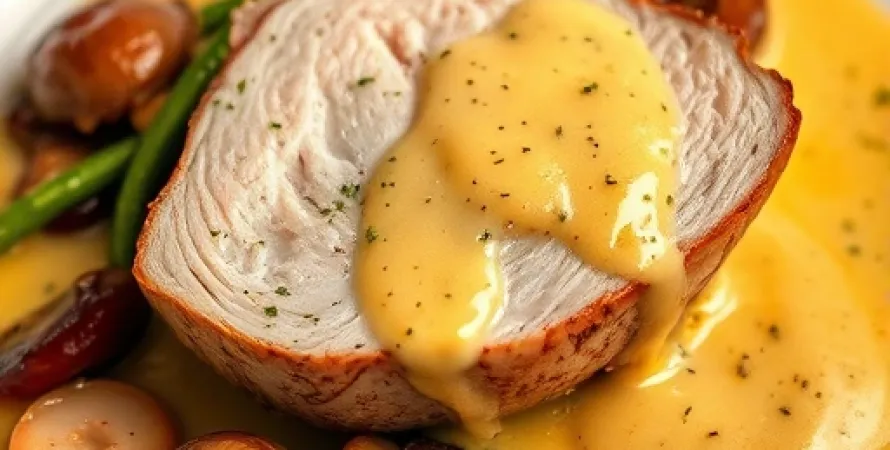 Filet de porc au grain de moutarde