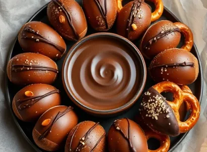 Bougies au chocolat et beurre de cacahuètes
