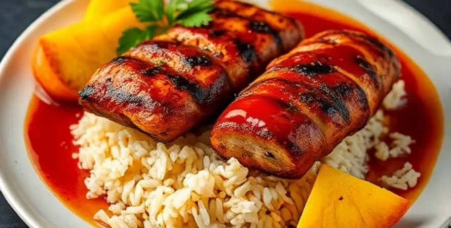 Poulet au BBQ Hawaen