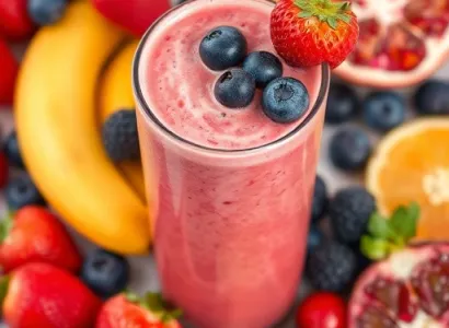 Smoothie aux Fruits Rouges