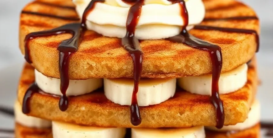 Panini au beurre de cacahuètes et banane