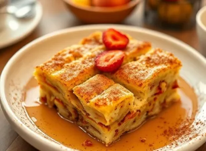 Pain perdu casserole à la cannelle