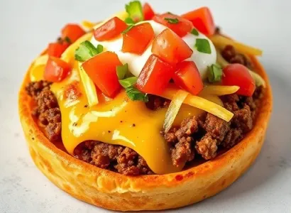 Pizza taco au cornbread