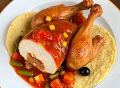 Enchiladas au poulet rôti