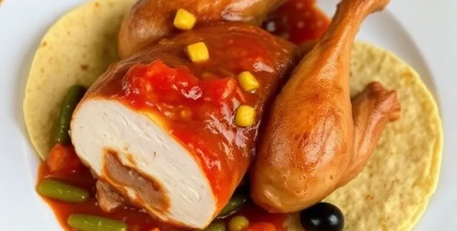 Enchiladas au poulet rôti