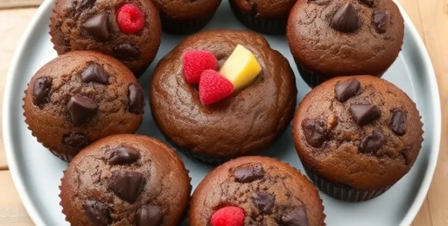 Muffins au Chocolat et Fruits