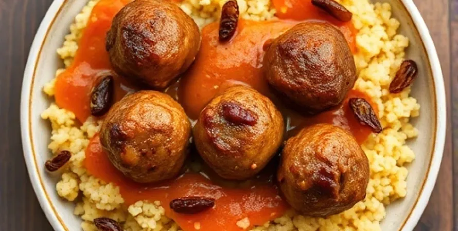 Boulettes de viande d'agneau au couscous