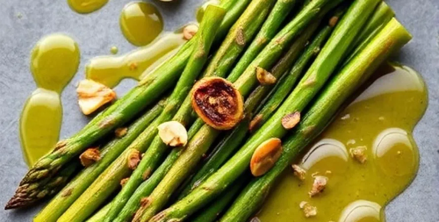 Asperges rôties au vinaigre