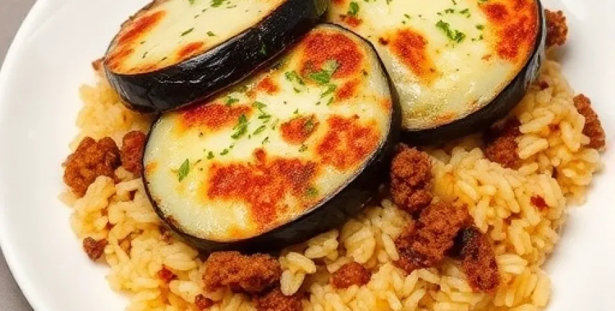 Gratin d'aubergine italien