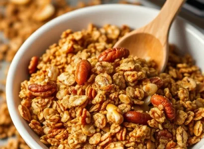 Granola aux noix et au miel