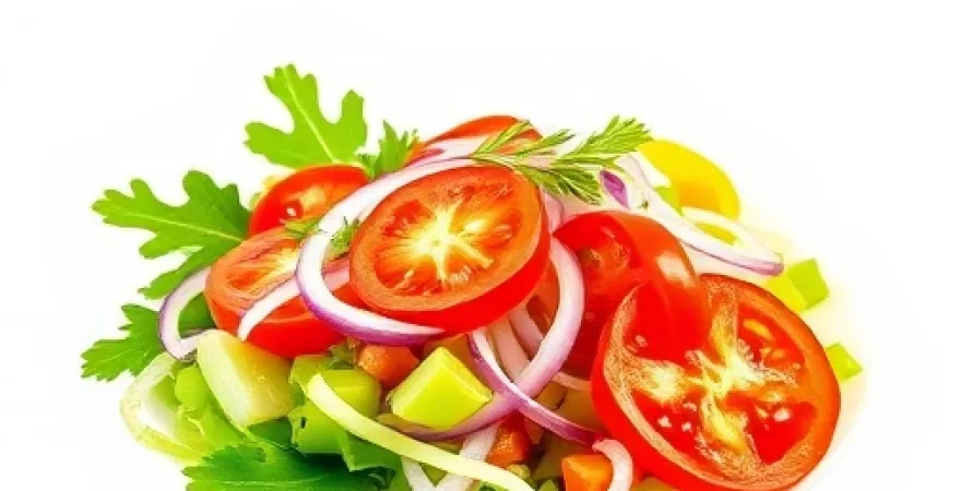 Salade d'oignon et tomate