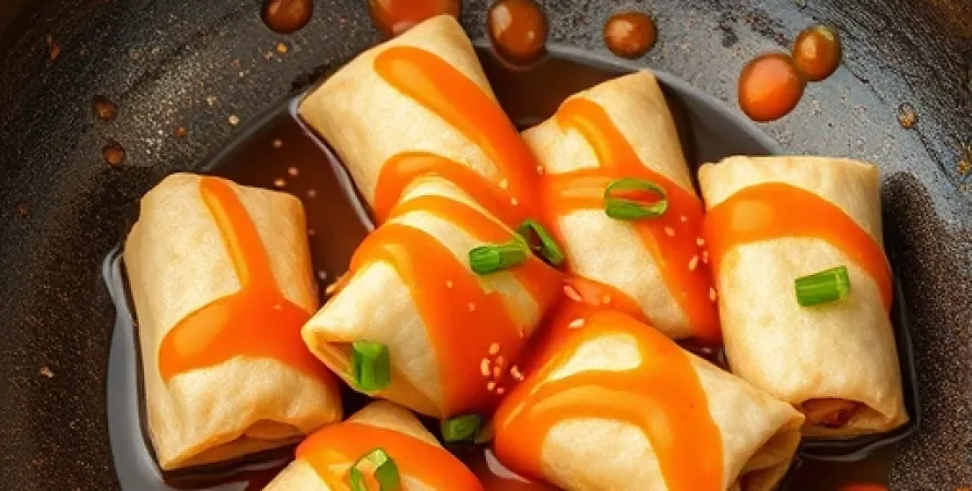 Rouleaux de poulet au sauce aigre-douce