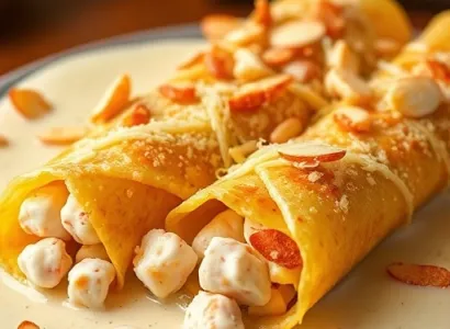 Crêpes de Crabe au Fromage