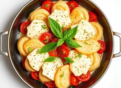 Pâtes au fromage et tomates