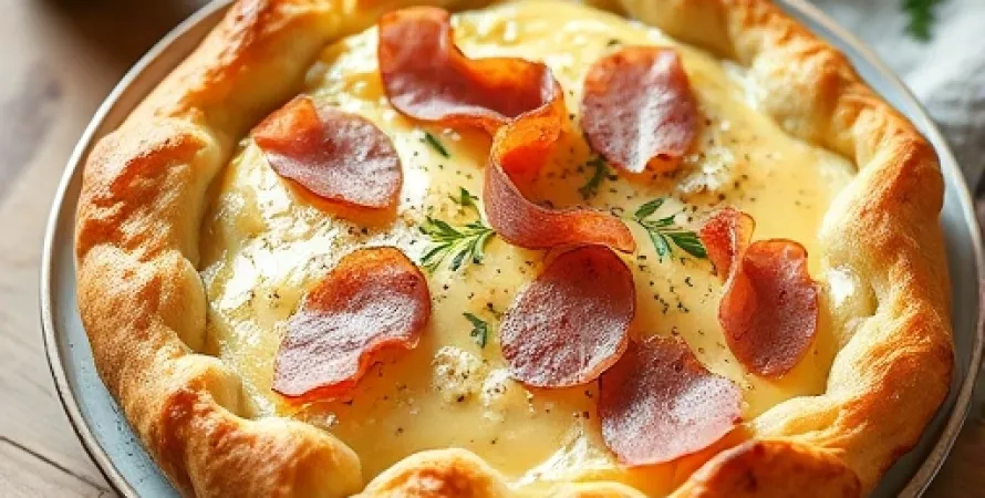 Charlotte au fromage et jambon