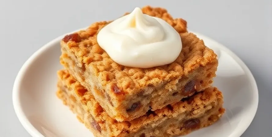 Barres au raisin et à la crème fraîche