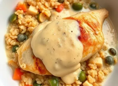 Poulet au four en casserole