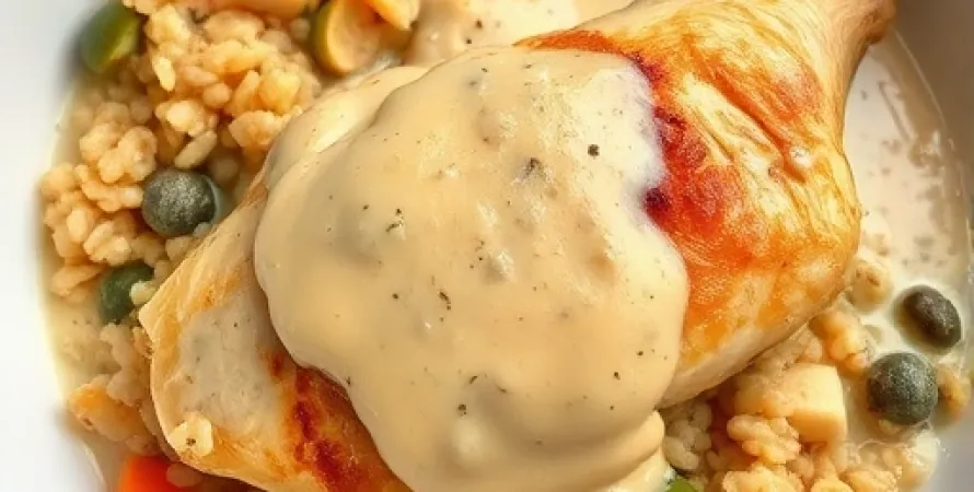 Poulet au four en casserole