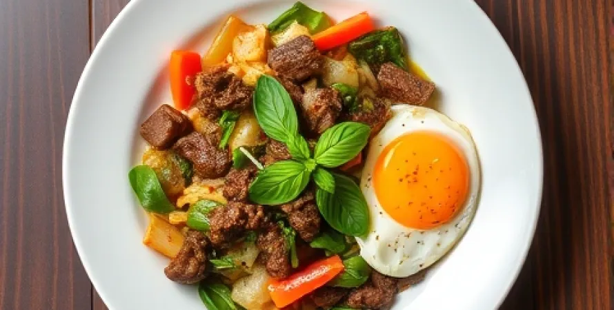 Boeuf thaï au basilic