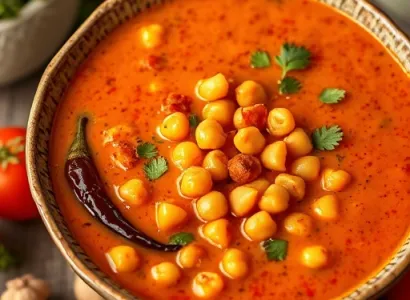 Potage de pois chiches fumé