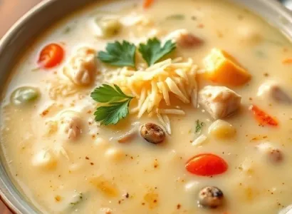 Soupe de fromage suisse et légumes
