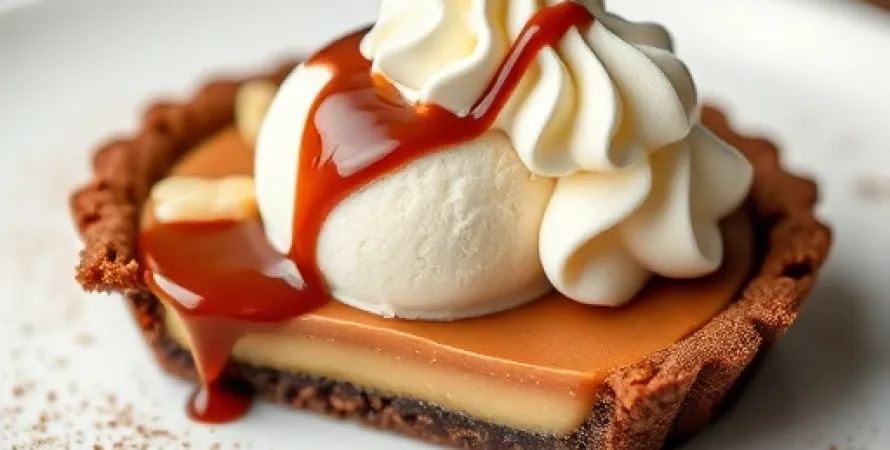 Tarte aux noix de macadamia et glace