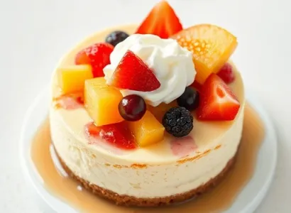 Gâteau de fruit et fromage