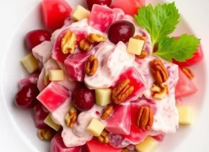 Salade de cranberries à la crème
