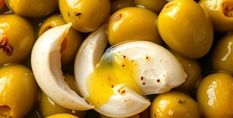 Crostini d'olives vertes