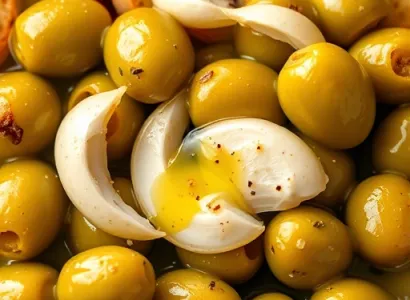 Crostini d'olives vertes