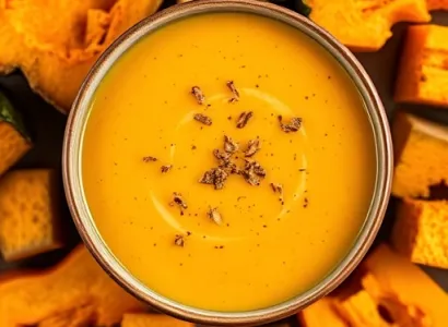 Soupe de courge et poireau
