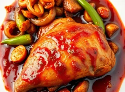 Poulet à la sauce barbecue