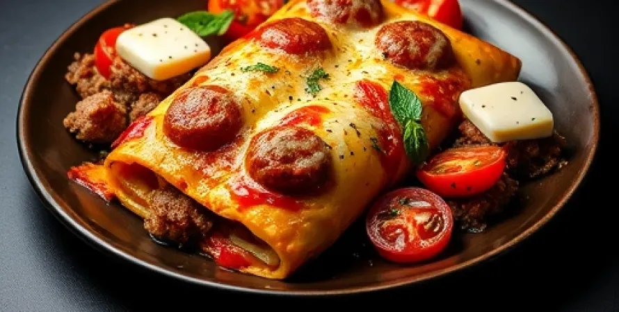 Lasagnes aux saucisses italiennes