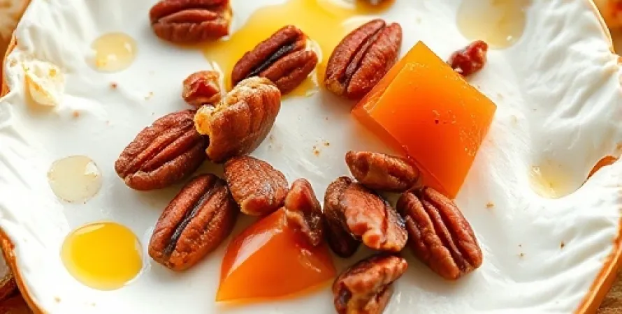 Brie aux pecans et poivron