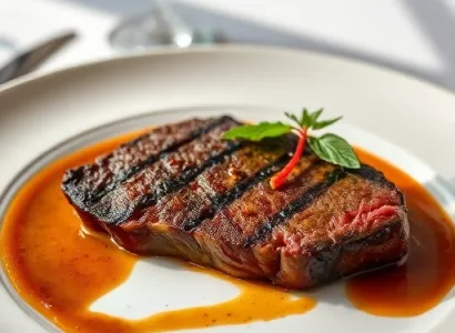 Steak Poulet Frit et Sauce