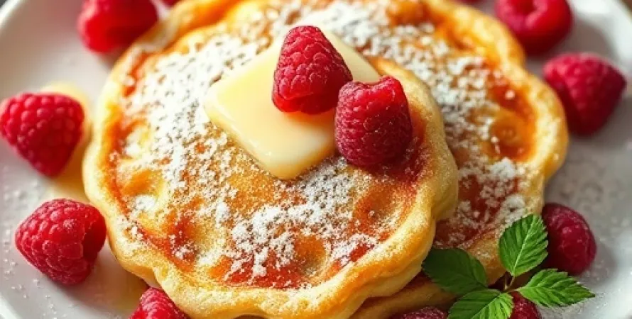 Pikelets aux framboises
