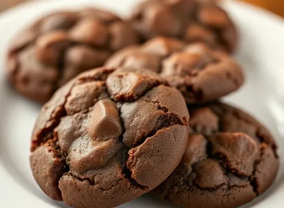 Cookies au chocolat et liqueur