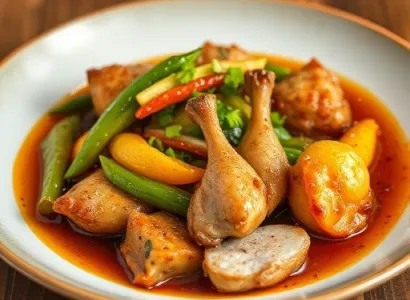 Poulet sauté au gingembre