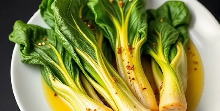 Bok choy roti au four