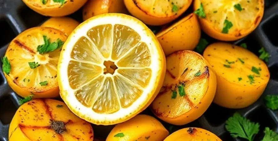 Courge jaune aux herbes