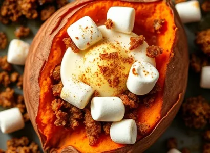 Pomme de terre sucrée au four