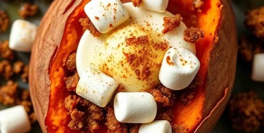 Pomme de terre sucrée au four