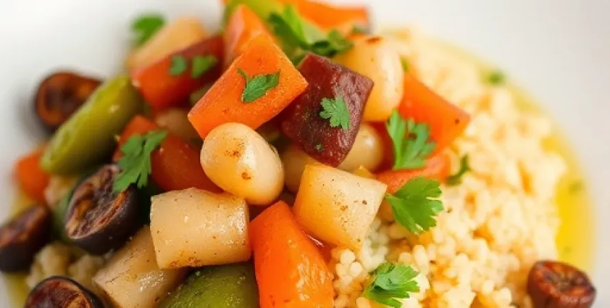 Légumes marocains au couscous