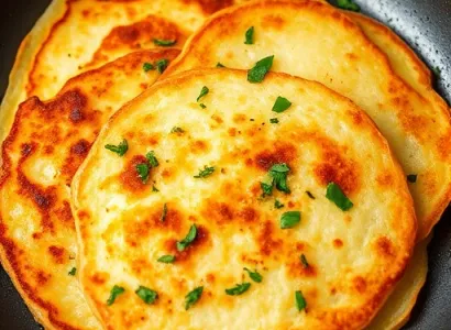 Galettes de pommes de terre aux herbes