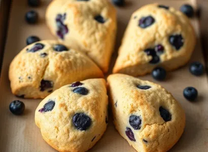 Scones anglais aux bleuets